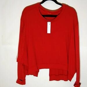 NWT LAmade rust knit long sleeve top. Size Small